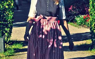 Dominika Rotthaler, w trakcie prezentacji Dirndl.