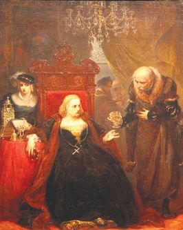 Otrucie kr&oacute;lowej Bony (J. Matejko 1859)